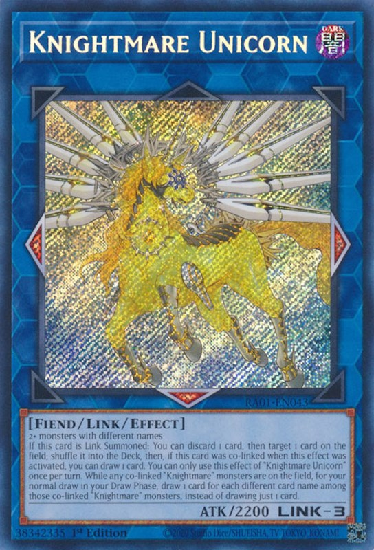 Knightmare Unicorn [RA01-EN043] Secret Rare | L.A. Mood Comics and Games