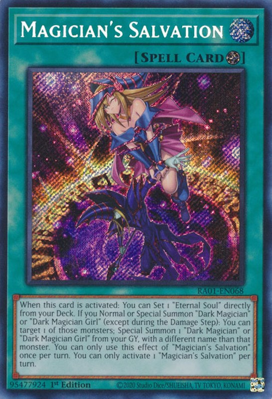 Magician's Salvation [RA01-EN068] Secret Rare | L.A. Mood Comics and Games