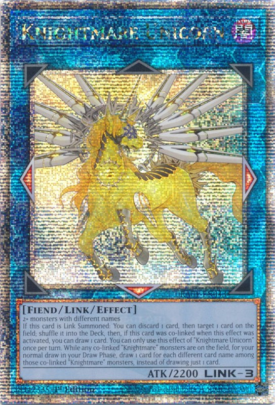 Knightmare Unicorn [RA01-EN043] Quarter Century Secret Rare | L.A. Mood Comics and Games