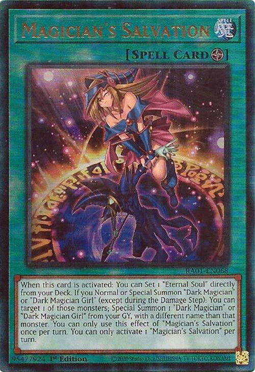 Magician's Salvation [RA01-EN068] Prismatic Ultimate Rare | L.A. Mood Comics and Games