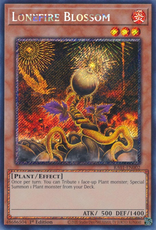 Lonefire Blossom [RA01-EN002] Prismatic Secret Rare | L.A. Mood Comics and Games