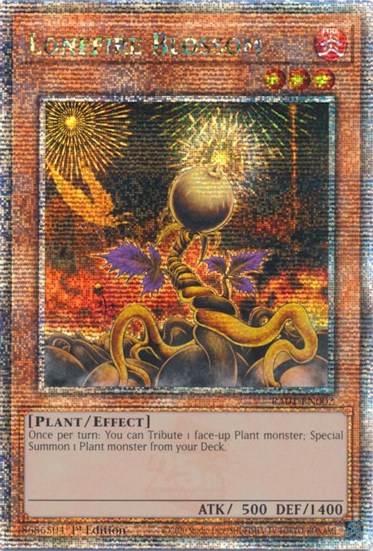 Lonefire Blossom [RA01-EN002] Quarter Century Secret Rare | L.A. Mood Comics and Games