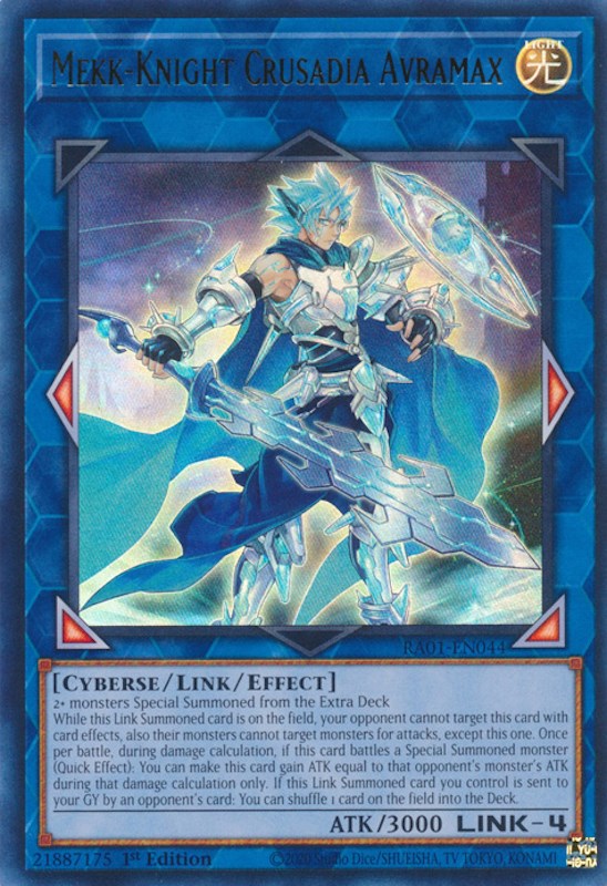 Mekk-Knight Crusadia Avramax [RA01-EN044] Ultra Rare | L.A. Mood Comics and Games