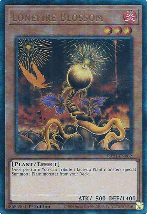 Lonefire Blossom [RA01-EN002] Prismatic Ultimate Rare | L.A. Mood Comics and Games