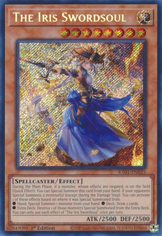 The Iris Swordsoul [RA01-EN023] Secret Rare | L.A. Mood Comics and Games