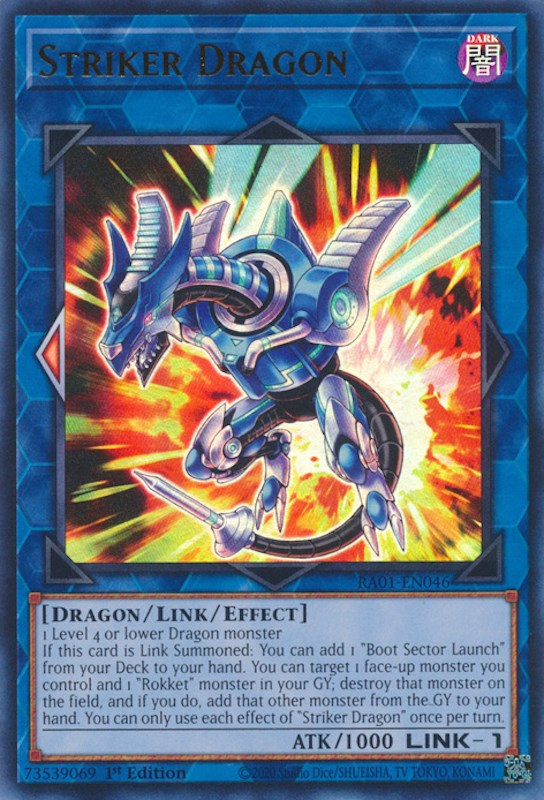 Striker Dragon [RA01-EN046] Ultra Rare | L.A. Mood Comics and Games