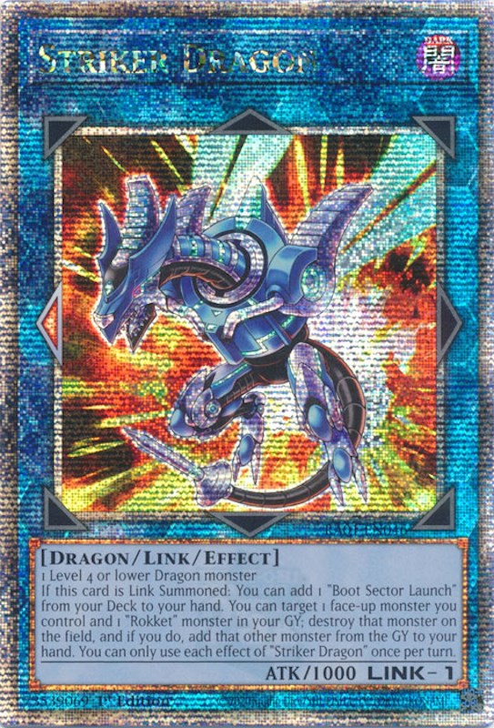 Striker Dragon [RA01-EN046] Quarter Century Secret Rare | L.A. Mood Comics and Games