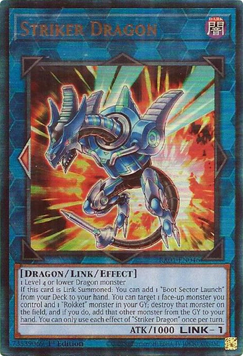 Striker Dragon [RA01-EN046] Prismatic Ultimate Rare | L.A. Mood Comics and Games