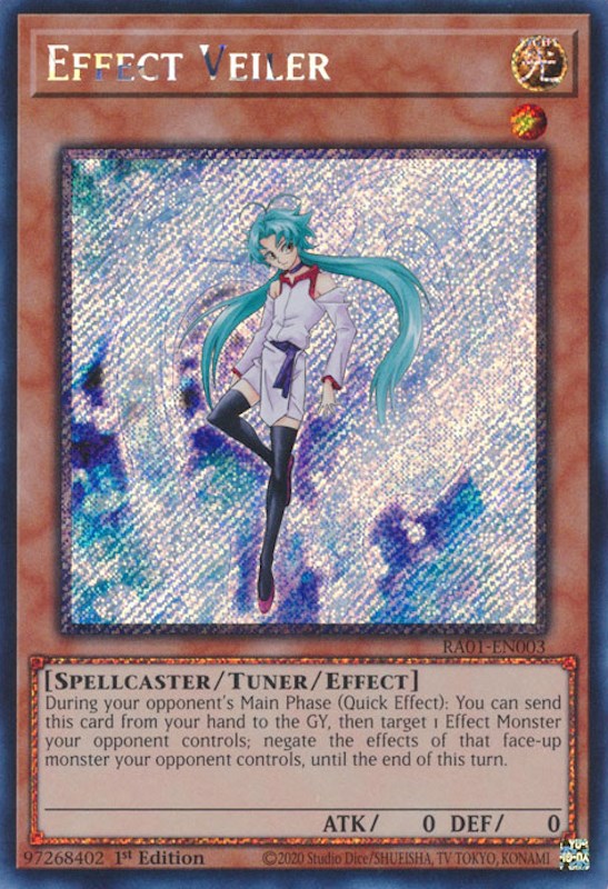 Effect Veiler [RA01-EN003] Platinum Secret Rare | L.A. Mood Comics and Games