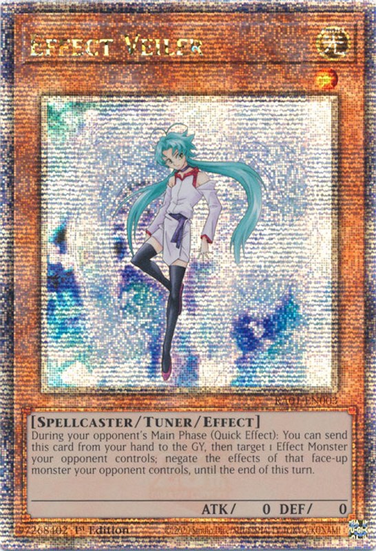 Effect Veiler [RA01-EN003] Quarter Century Secret Rare | L.A. Mood Comics and Games