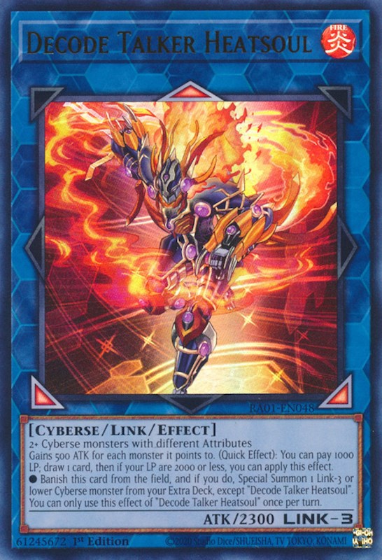 Decode Talker Heatsoul [RA01-EN048] Ultra Rare | L.A. Mood Comics and Games
