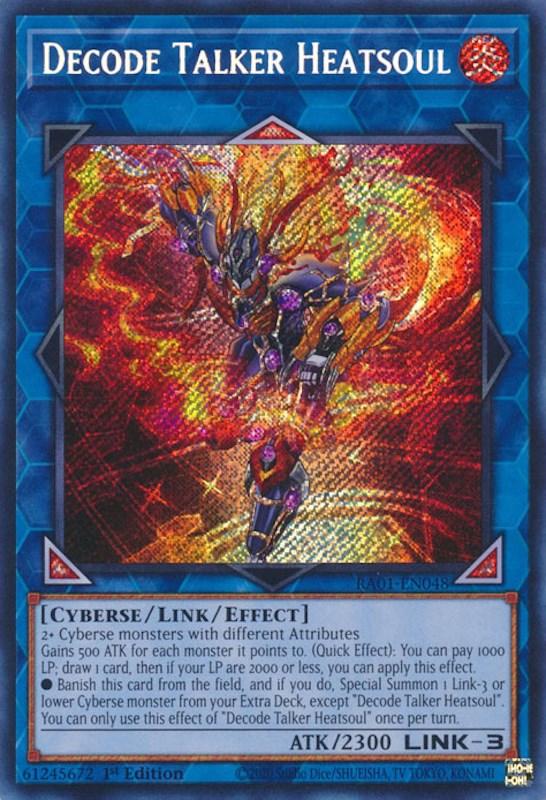 Decode Talker Heatsoul [RA01-EN048] Secret Rare | L.A. Mood Comics and Games