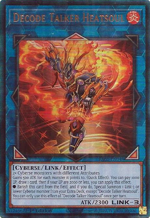 Decode Talker Heatsoul [RA01-EN048] Prismatic Ultimate Rare | L.A. Mood Comics and Games