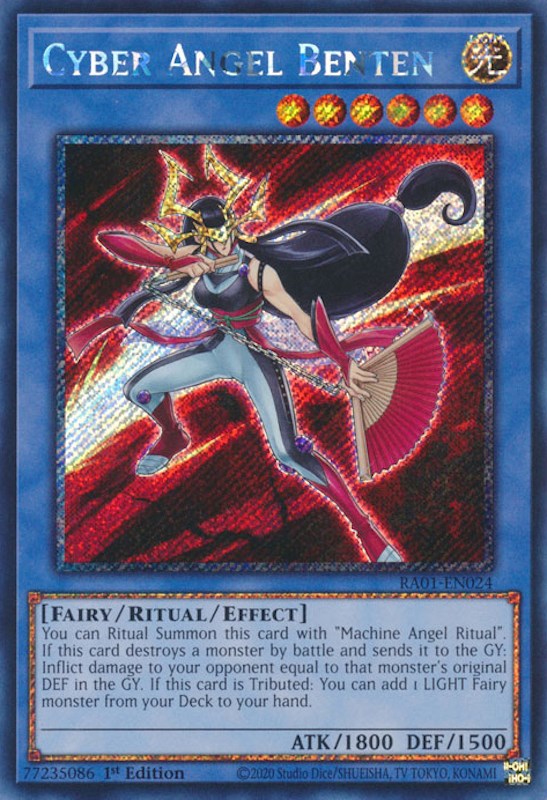 Cyber Angel Benten [RA01-EN024] Platinum Secret Rare | L.A. Mood Comics and Games