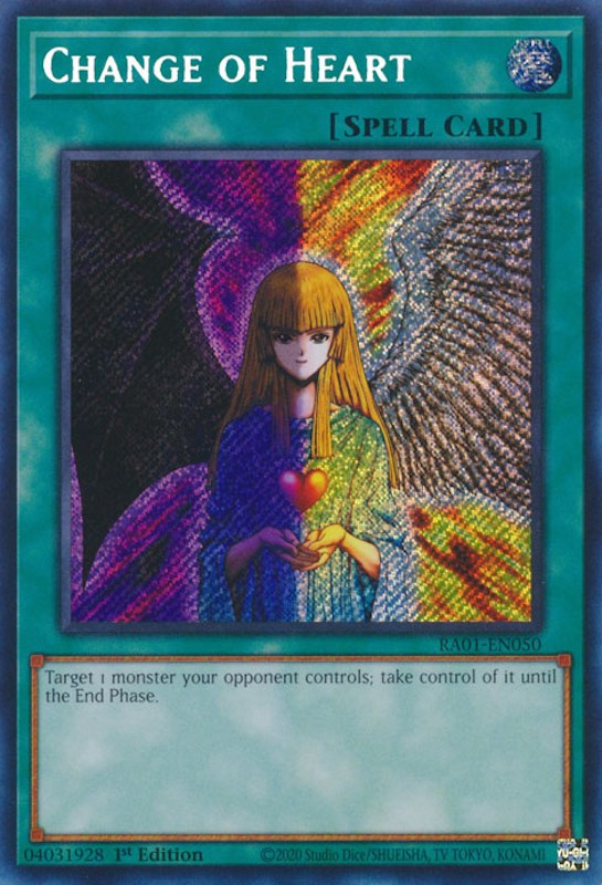 Change of Heart [RA01-EN050] Secret Rare | L.A. Mood Comics and Games