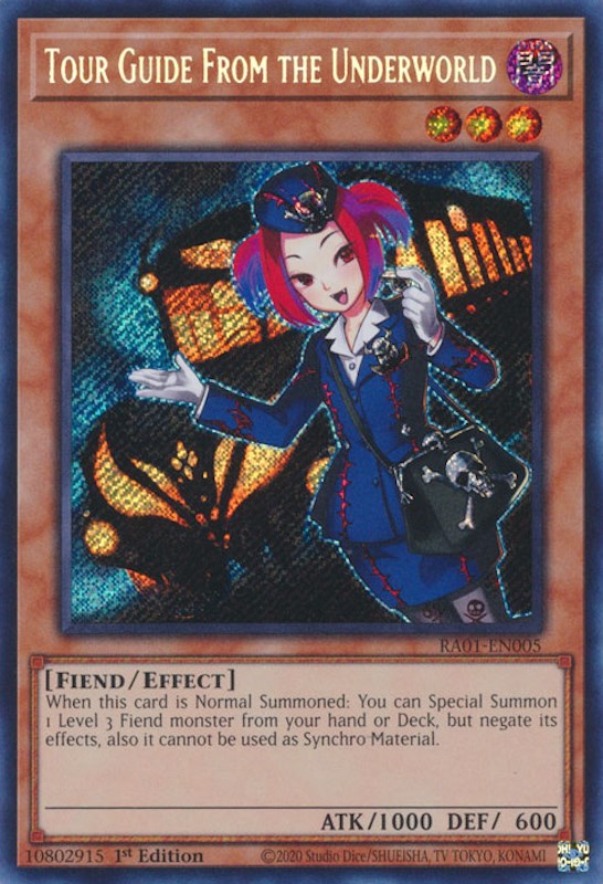 Tour Guide From the Underworld [RA01-EN005] Secret Rare | L.A. Mood Comics and Games