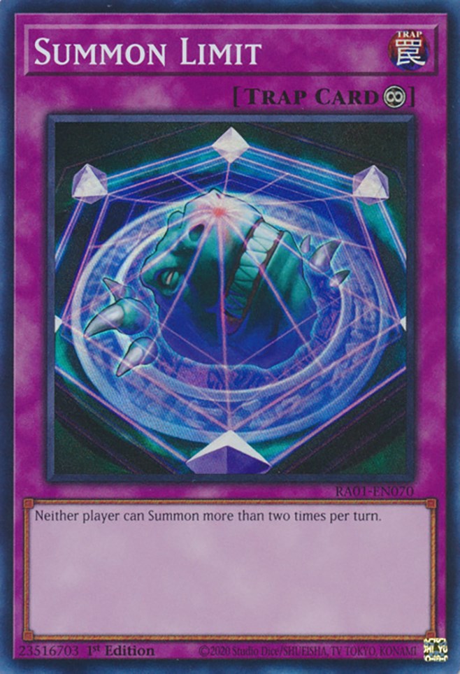 Summon Limit [RA01-EN070] Super Rare | L.A. Mood Comics and Games