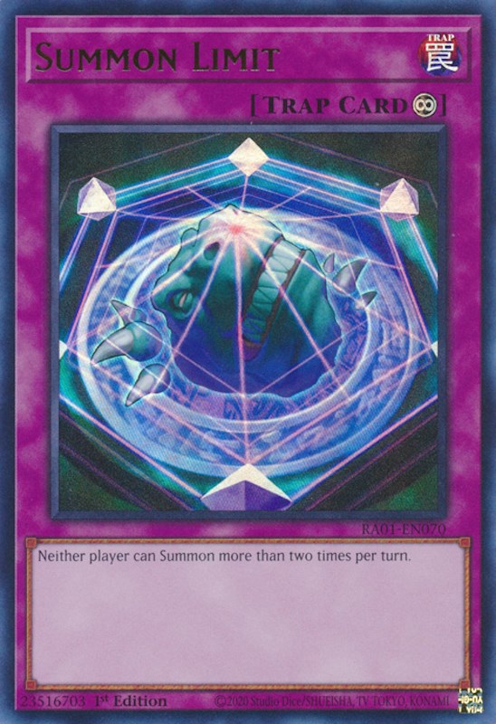 Summon Limit [RA01-EN070] Ultra Rare | L.A. Mood Comics and Games
