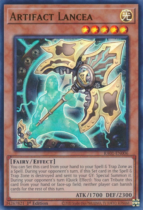 Artifact Lancea [RA01-EN006] Ultra Rare | L.A. Mood Comics and Games