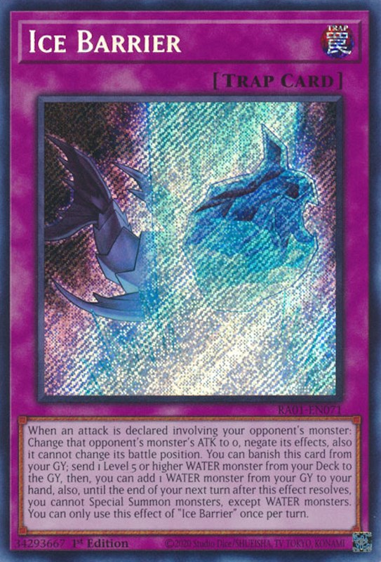 Ice Barrier [RA01-EN071] Secret Rare | L.A. Mood Comics and Games