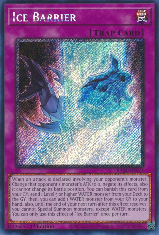 Ice Barrier [RA01-EN071] Platinum Secret Rare | L.A. Mood Comics and Games
