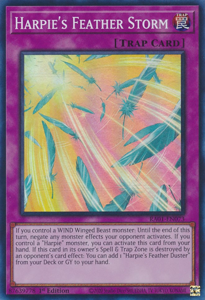 Harpie's Feather Storm [RA01-EN073] Super Rare | L.A. Mood Comics and Games