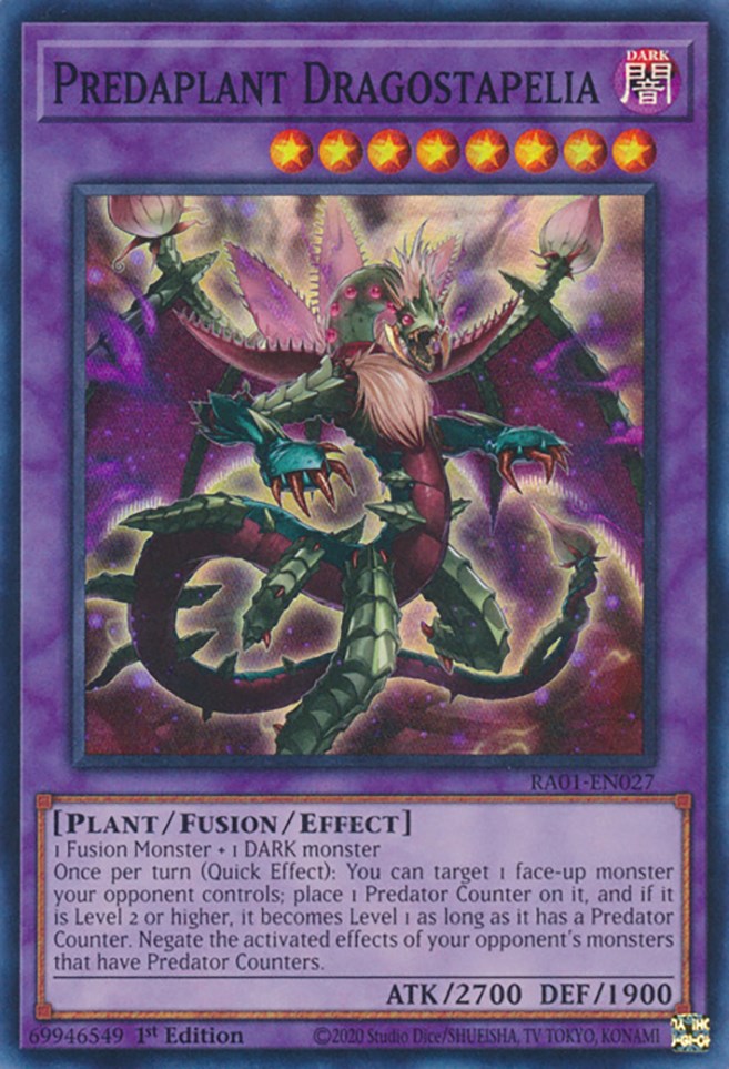 Predaplant Dragostapelia [RA01-EN027] Super Rare | L.A. Mood Comics and Games