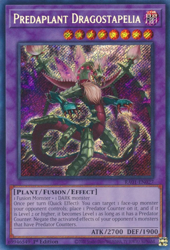 Predaplant Dragostapelia [RA01-EN027] Secret Rare | L.A. Mood Comics and Games