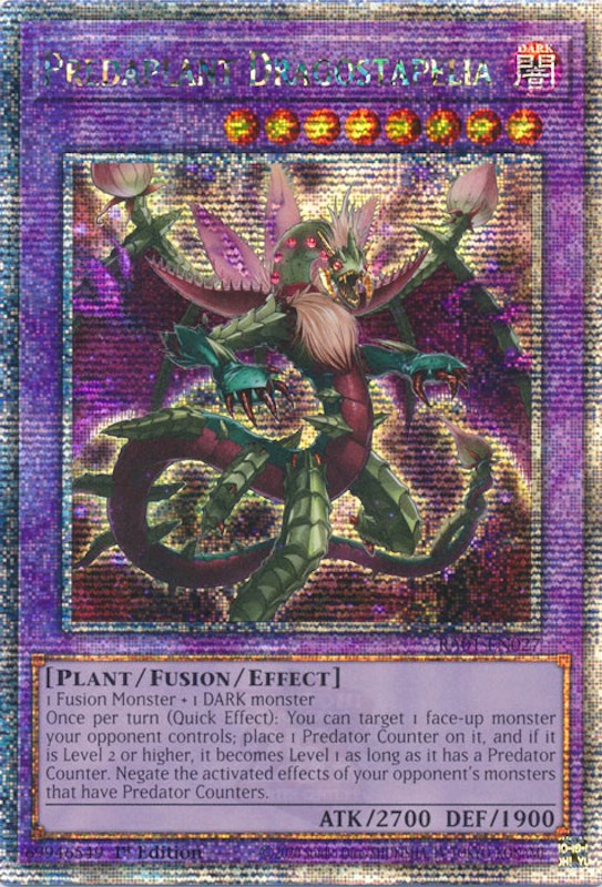 Predaplant Dragostapelia [RA01-EN027] Quarter Century Secret Rare | L.A. Mood Comics and Games