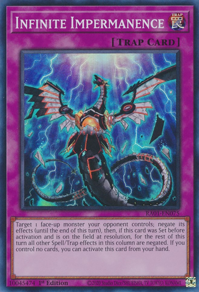 Infinite Impermanence [RA01-EN075] Super Rare | L.A. Mood Comics and Games