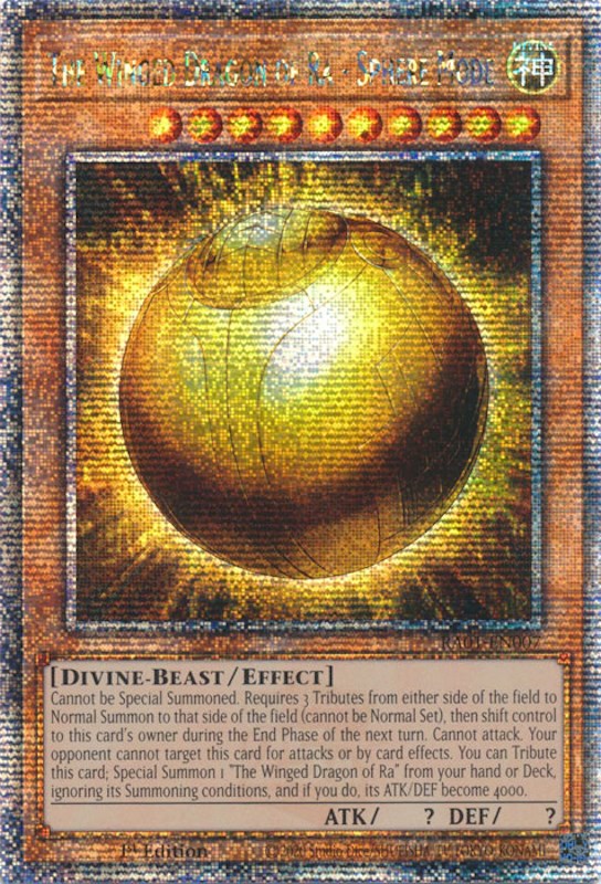 The Winged Dragon of Ra - Sphere Mode [RA01-EN007] Quarter Century Secret Rare | L.A. Mood Comics and Games