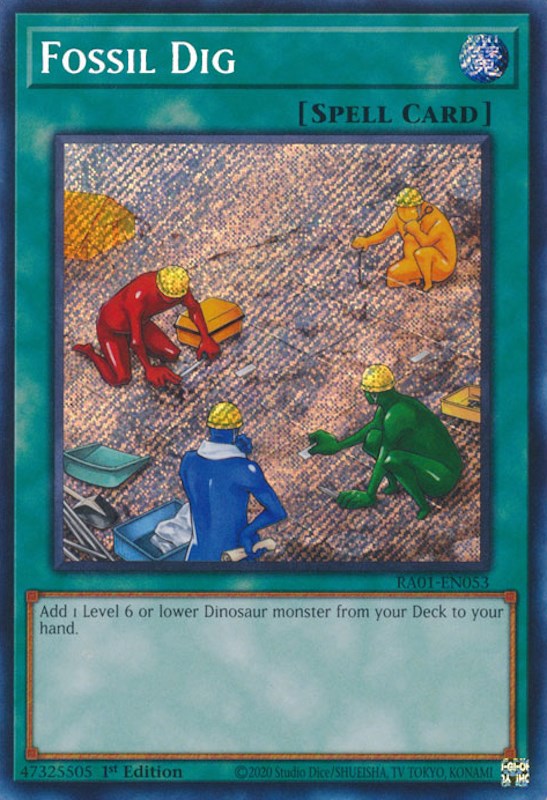 Fossil Dig [RA01-EN053] Secret Rare | L.A. Mood Comics and Games