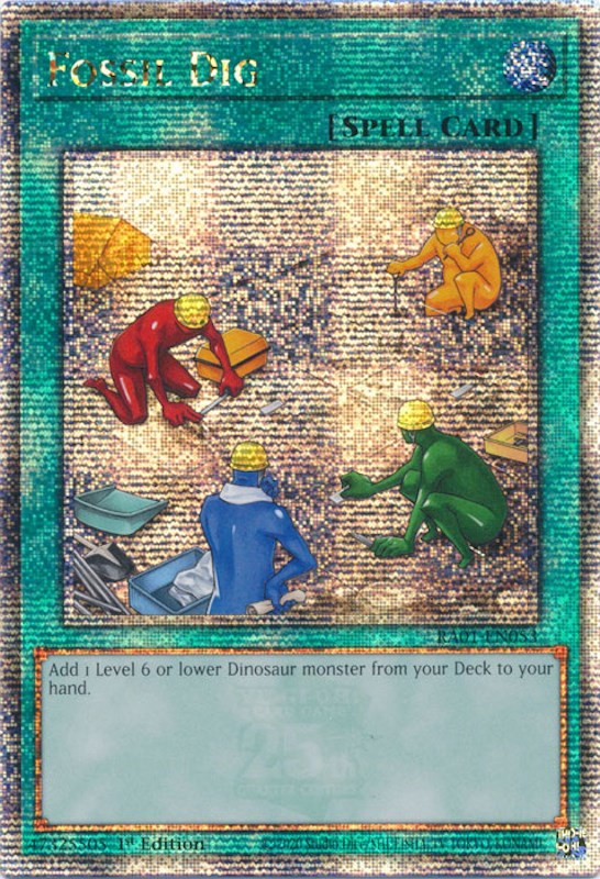 Fossil Dig [RA01-EN053] Quarter Century Secret Rare | L.A. Mood Comics and Games