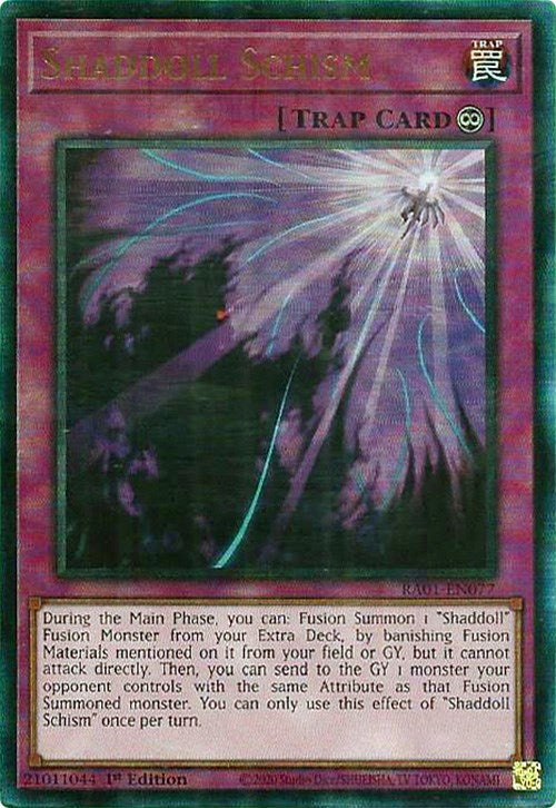 Shaddoll Schism [RA01-EN077] Prismatic Ultimate Rare | L.A. Mood Comics and Games