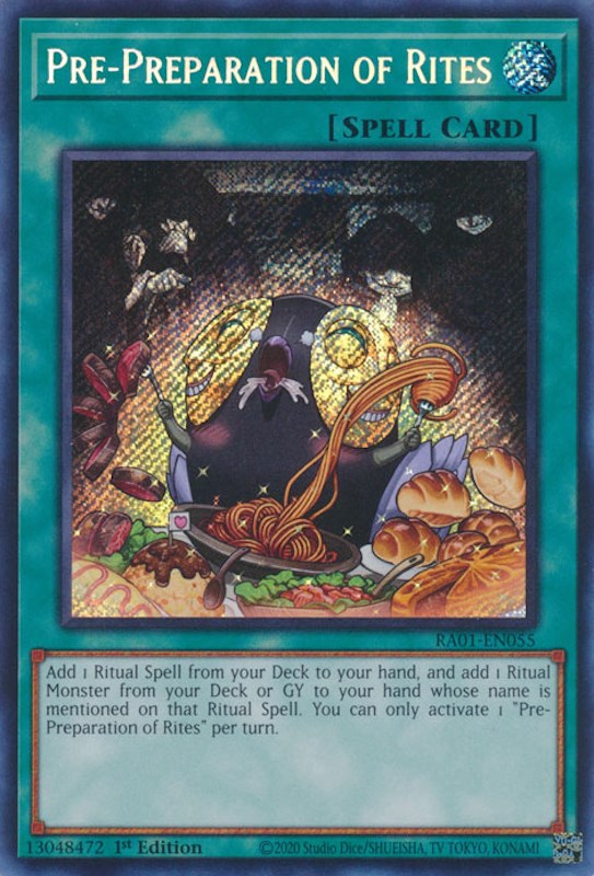 Pre-Preparation of Rites [RA01-EN055] Secret Rare | L.A. Mood Comics and Games