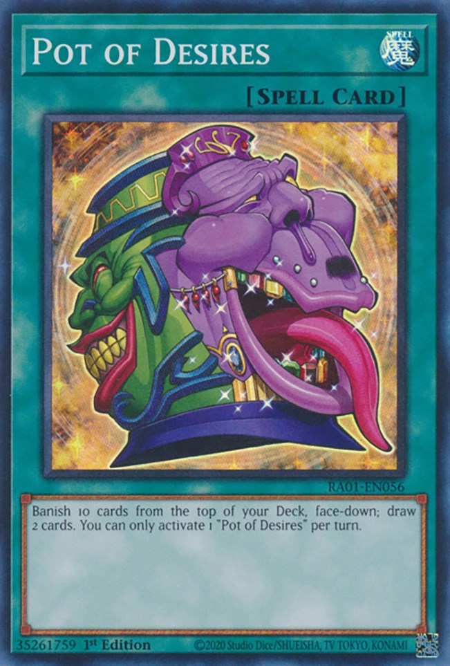 Pot of Desires [RA01-EN056] Super Rare | L.A. Mood Comics and Games