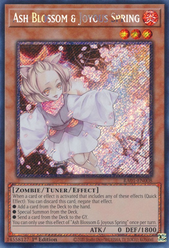 Ash Blossom & Joyous Spring [RA01-EN008] Platinum Secret Rare | L.A. Mood Comics and Games