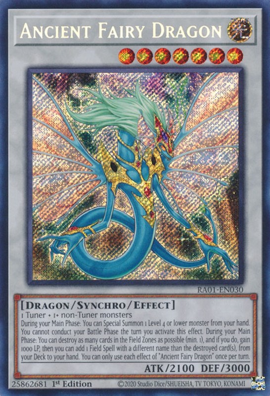 Ancient Fairy Dragon [RA01-EN030] Secret Rare | L.A. Mood Comics and Games