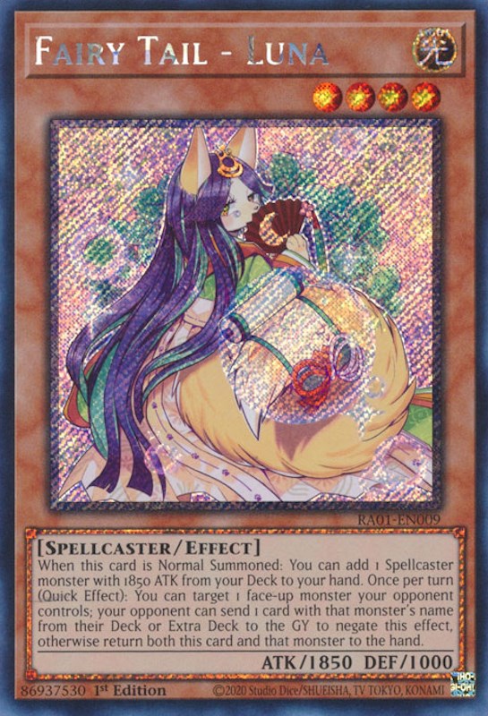 Fairy Tail - Luna [RA01-EN009] Platinum Secret Rare | L.A. Mood Comics and Games