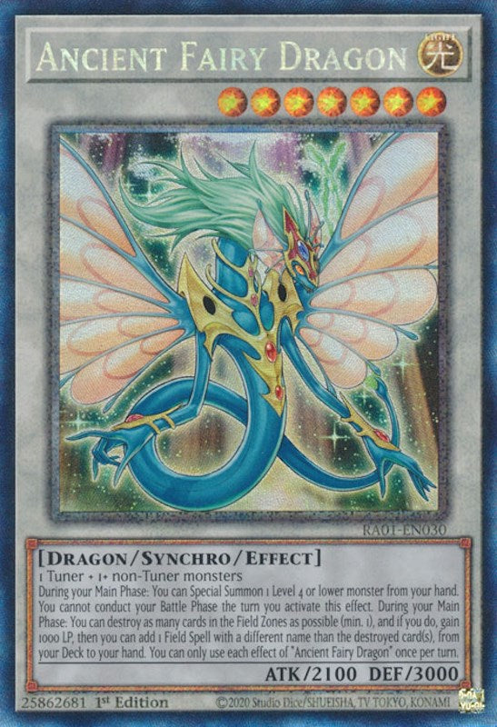 Ancient Fairy Dragon [RA01-EN030] Prismatic Collector's Rare | L.A. Mood Comics and Games