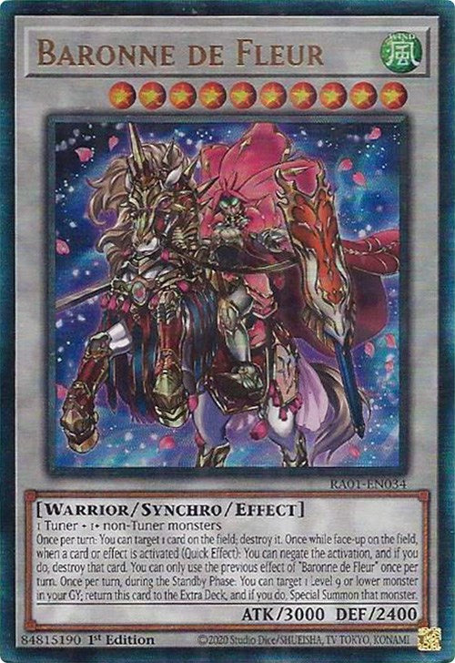 Baronne de Fleur [RA01-EN034] Prismatic Ultimate Rare | L.A. Mood Comics and Games