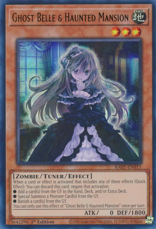 Ghost Belle & Haunted Mansion [RA01-EN011] Ultra Rare | L.A. Mood Comics and Games