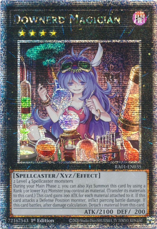 Downerd Magician [RA01-EN035] Quarter Century Secret Rare | L.A. Mood Comics and Games