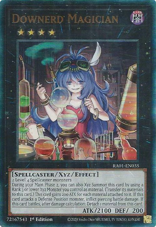 Downerd Magician [RA01-EN035] Prismatic Ultimate Rare | L.A. Mood Comics and Games