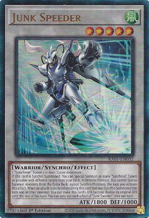 Junk Speeder [RA01-EN032] Prismatic Ultimate Rare | L.A. Mood Comics and Games