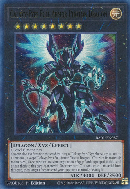 Galaxy-Eyes Full Armor Photon Dragon [RA01-EN037] Ultra Rare | L.A. Mood Comics and Games