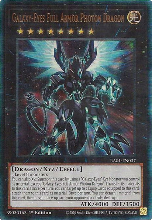 Galaxy-Eyes Full Armor Photon Dragon [RA01-EN037] Prismatic Ultimate Rare | L.A. Mood Comics and Games