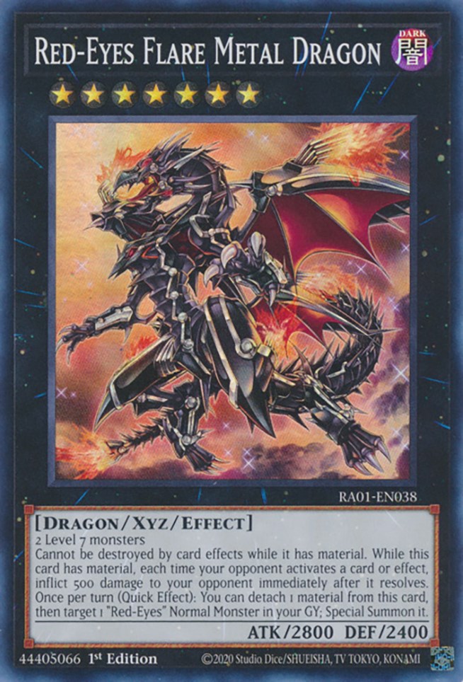 Red-Eyes Flare Metal Dragon [RA01-EN038] Super Rare | L.A. Mood Comics and Games