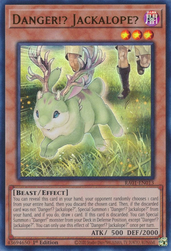 Danger!? Jackalope? [RA01-EN013] Ultra Rare | L.A. Mood Comics and Games