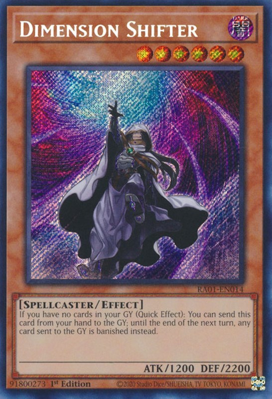 Dimension Shifter [RA01-EN014] Secret Rare | L.A. Mood Comics and Games